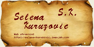 Selena Kuruzović vizit kartica